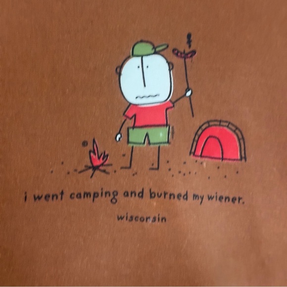Wisconsin Camping T-Shirt - Picture 1 of 4